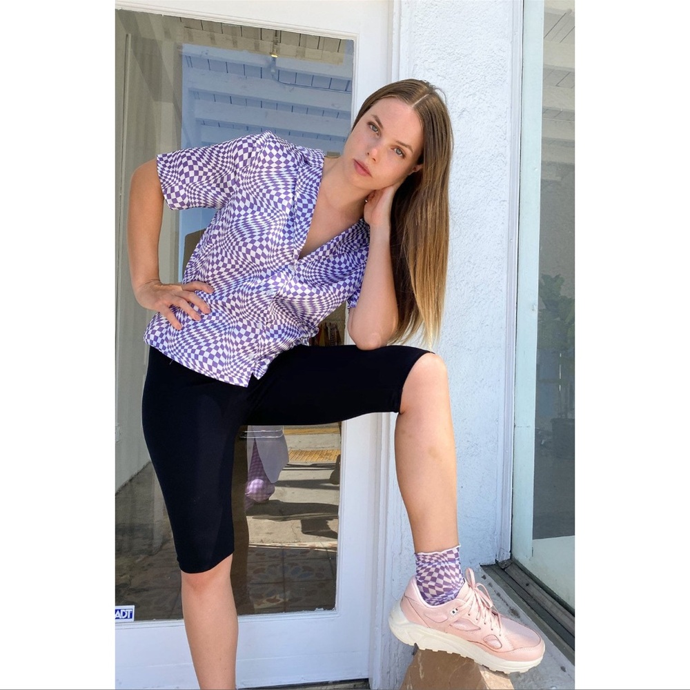 LISA SAYS GAH Black Cropped Leggings
